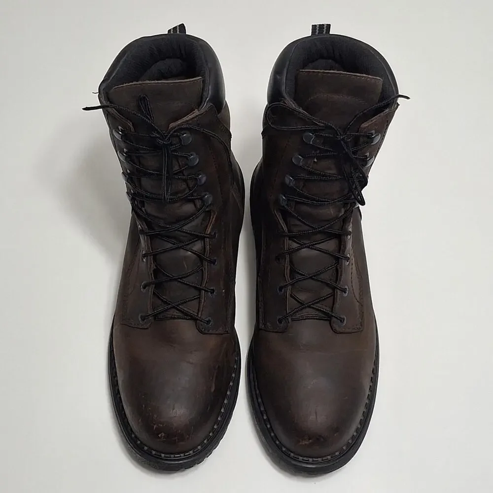 Red Wing 2211 Steel Toe DynaForce Waterproof Work Boots Brown, Sz 12E2 Made USA